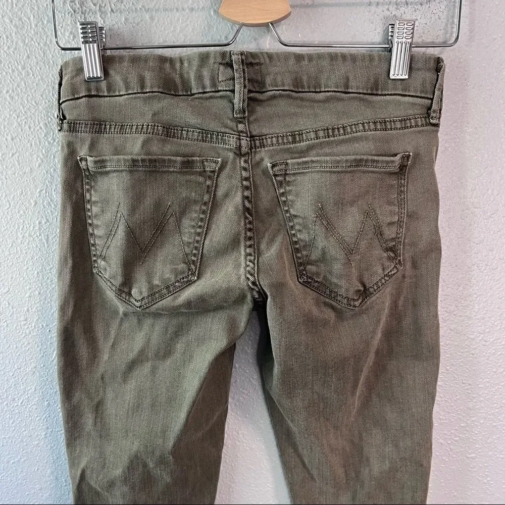 Mother The Looker Pop! Jeans Green